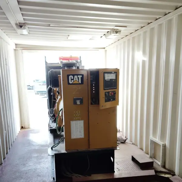 Containerised CAT generator set for site power